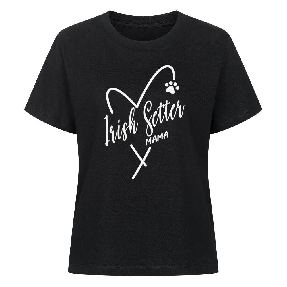 Premium Damen-Shirt "Irish Setter - Mama" Schwarz – hunde-shirt.de