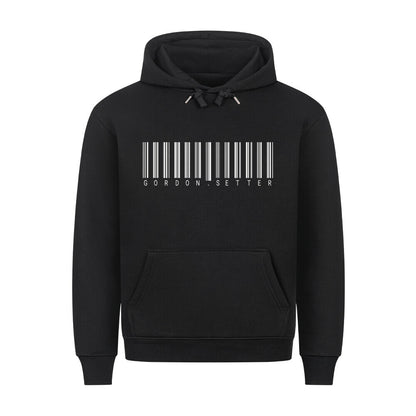 Premium Hoodie "Gordon Setter - Scan" Schwarz – hunde-shirt.de