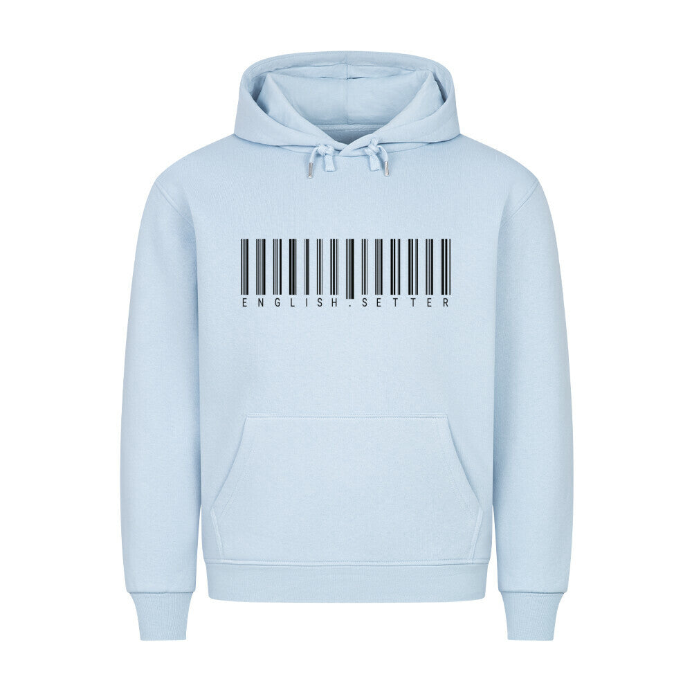 Premium Hoodie "English Setter - Scan" Babyblau – hunde-shirt.de