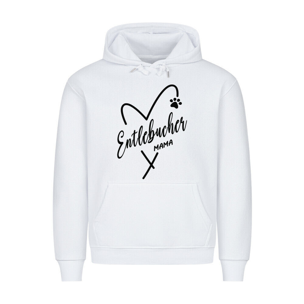 Premium Hoodie "Entlebucher - Mama" Weiß – hunde-shirt.de