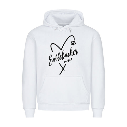 Premium Hoodie "Entlebucher - Mama" Weiß – hunde-shirt.de