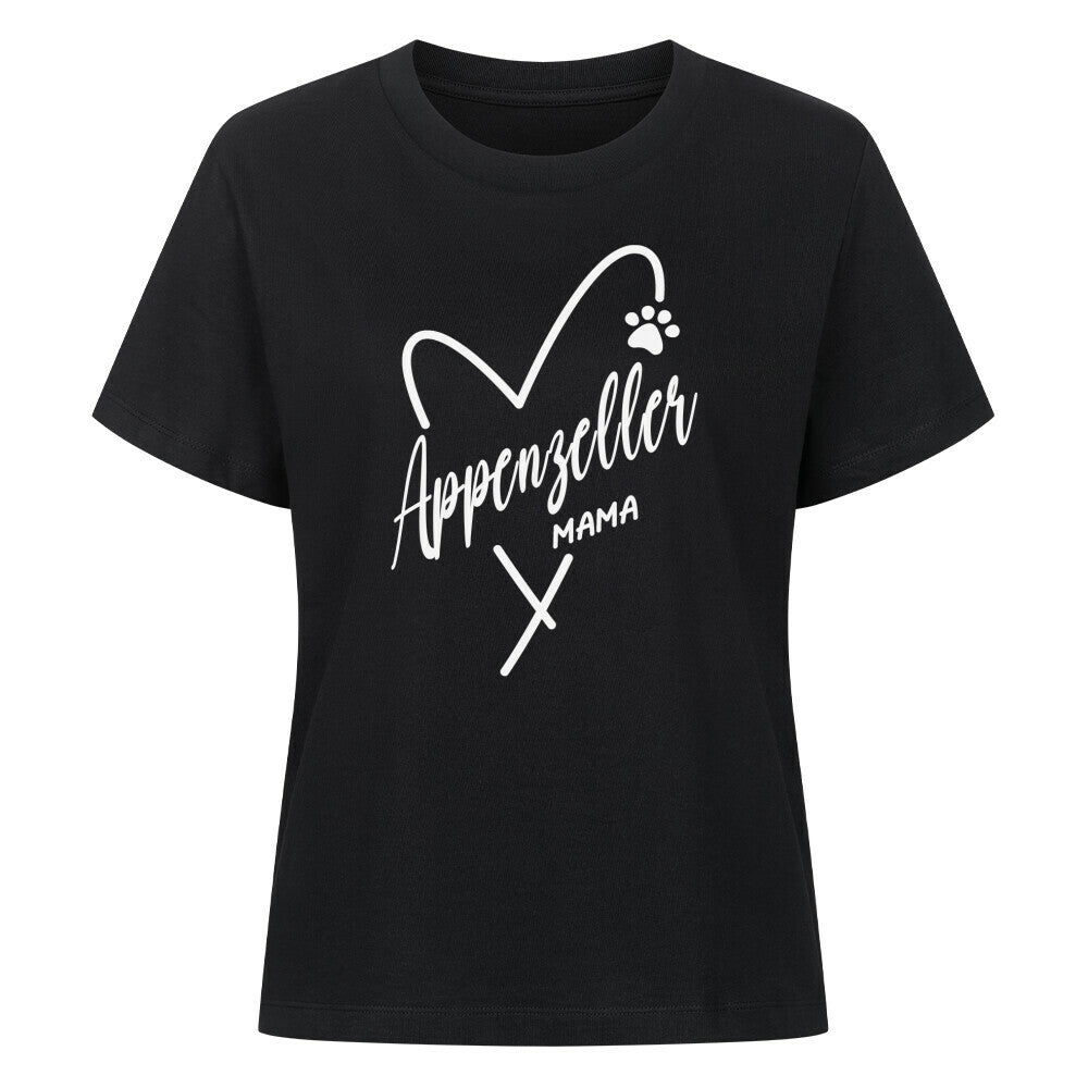 Premium Damen-Shirt "Appenzeller - Mama" Schwarz – hunde-shirt.de