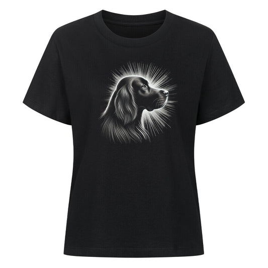 Premium Damen-Shirt "English Setter - Shine" Schwarz – hunde-shirt.de