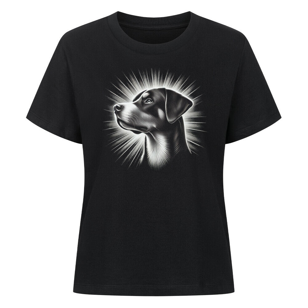 Premium Damen-Shirt "Entlebucher - Shine" Schwarz – hunde-shirt.de