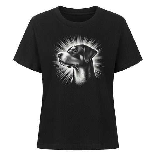 Premium Damen-Shirt "Entlebucher - Shine" Schwarz – hunde-shirt.de