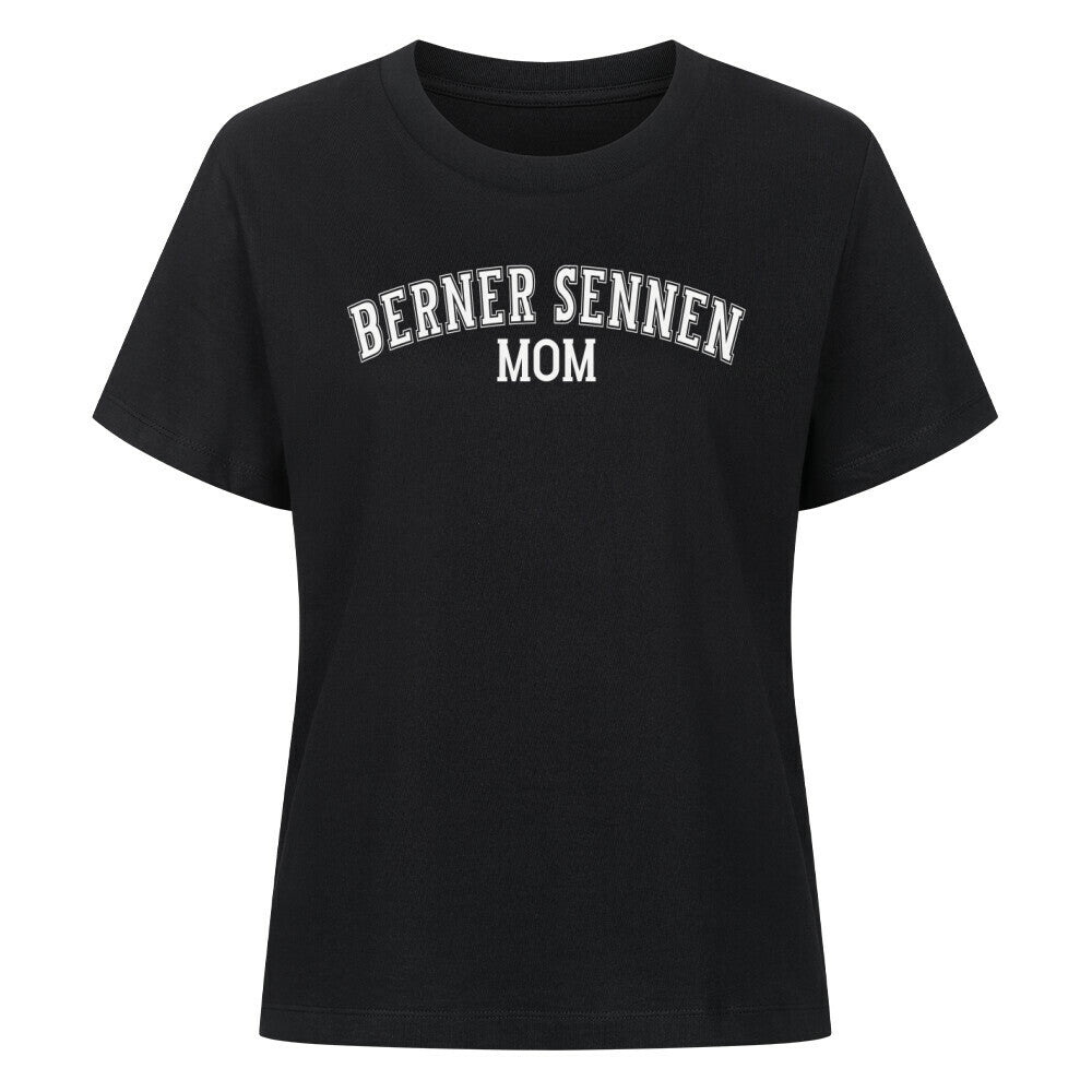 Premium Damen-Shirt "Berner Sennenhund - MOM" Schwarz – hunde-shirt.de