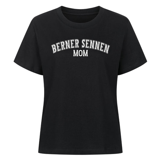 Premium Damen-Shirt "Berner Sennenhund - MOM" Schwarz – hunde-shirt.de