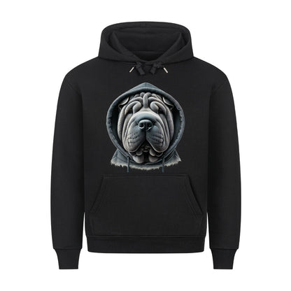 Premium Hoodie "Shar Pei - Hooded II" Schwarz – hunde-shirt.de