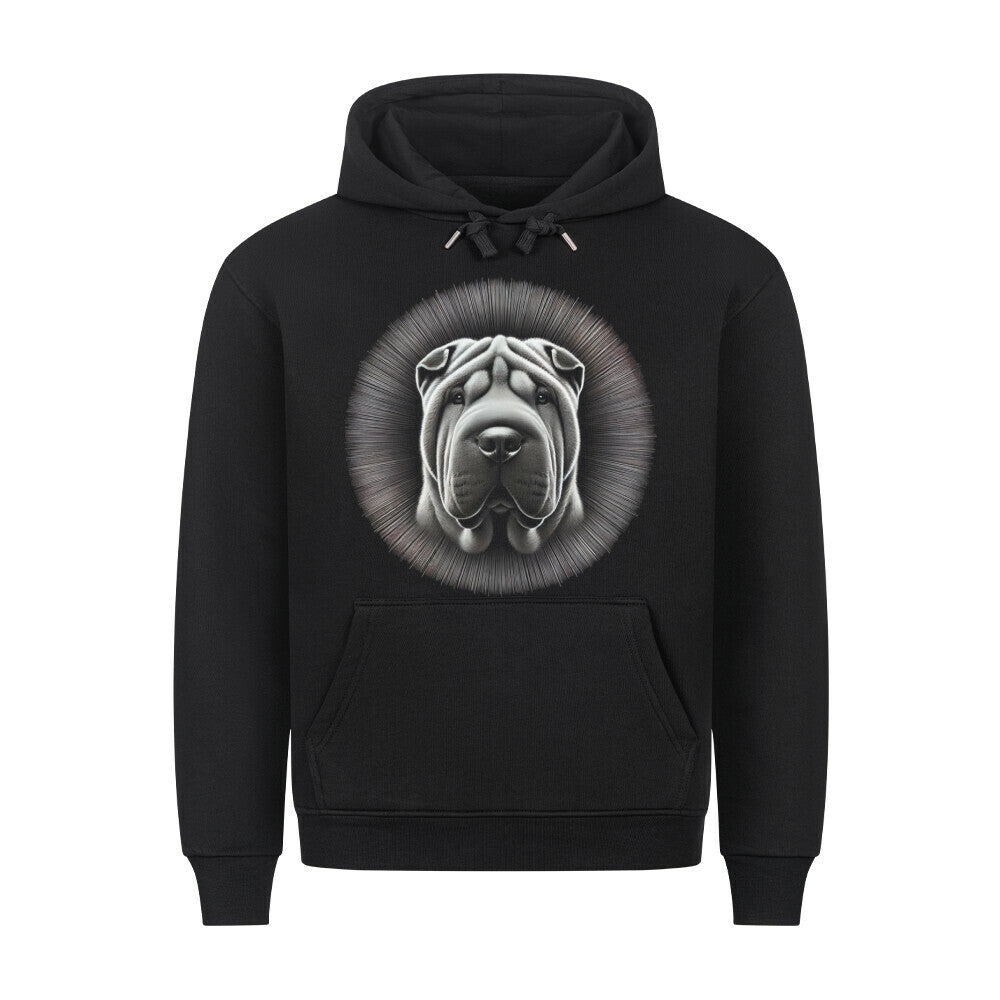 Premium Hoodie "Shar Pei - Bright" Schwarz – hunde-shirt.de