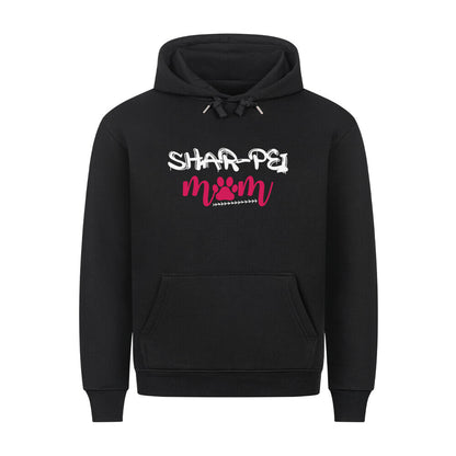 Premium Hoodie "Shar Pei - Mom" Schwarz – hunde-shirt.de