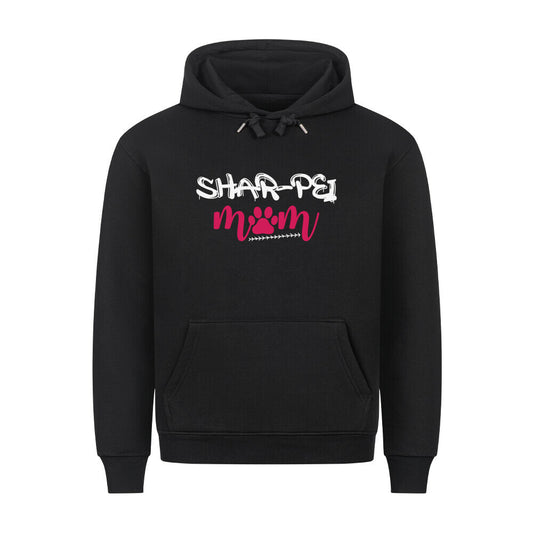 Premium Hoodie "Shar Pei - Mom" Schwarz – hunde-shirt.de