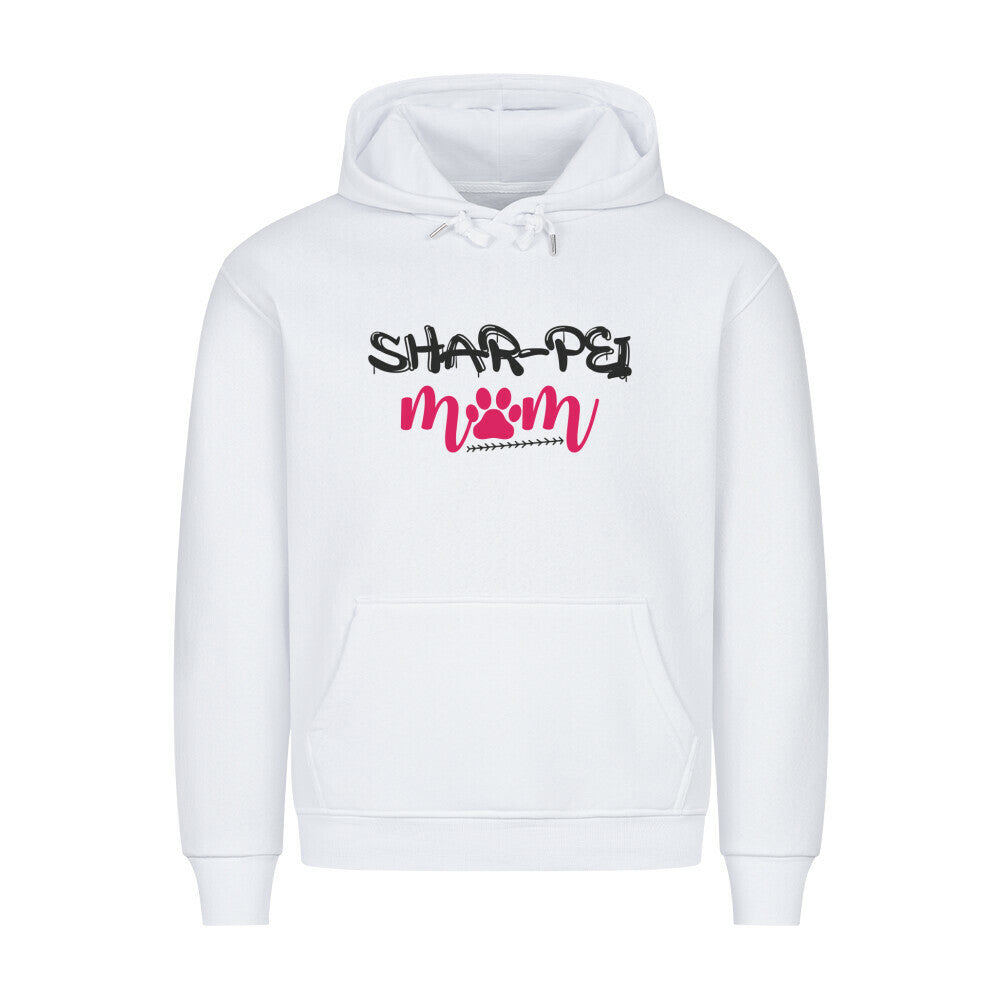 Premium Hoodie "Shar Pei - Mom" Weiß – hunde-shirt.de