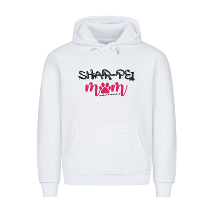 Premium Hoodie "Shar Pei - Mom" Weiß – hunde-shirt.de