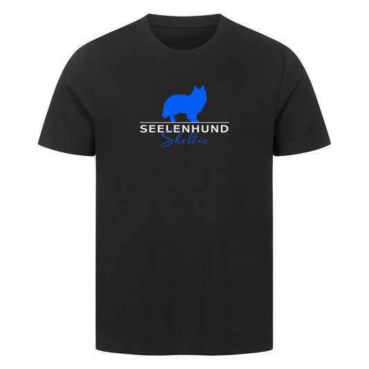Premium T-Shirt "Sheltie - Seelenhund" Schwarz – hunde-shirt.de