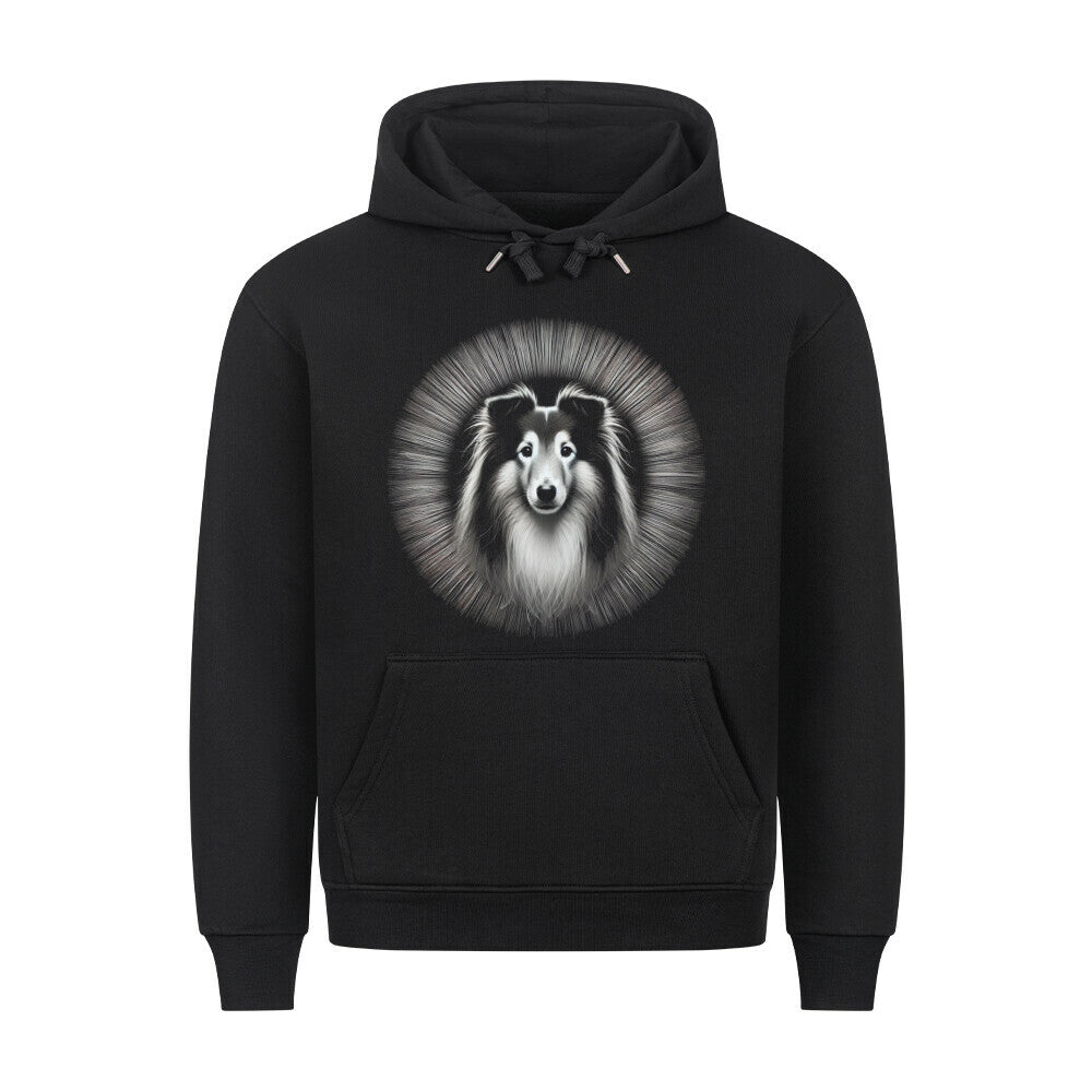 Premium Hoodie "Sheltie - Bright" Schwarz – hunde-shirt.de
