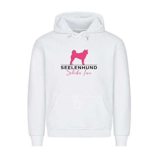 Premium Hoodie "Shiba Inu - Seelenhund" Weiß – hunde-shirt.de