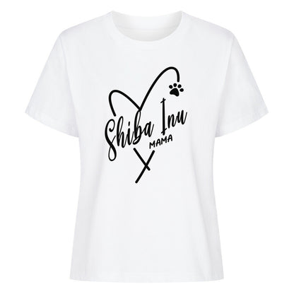 Premium Damen-Shirt "Shiba Inu - Mama" Weiß – hunde-shirt.de