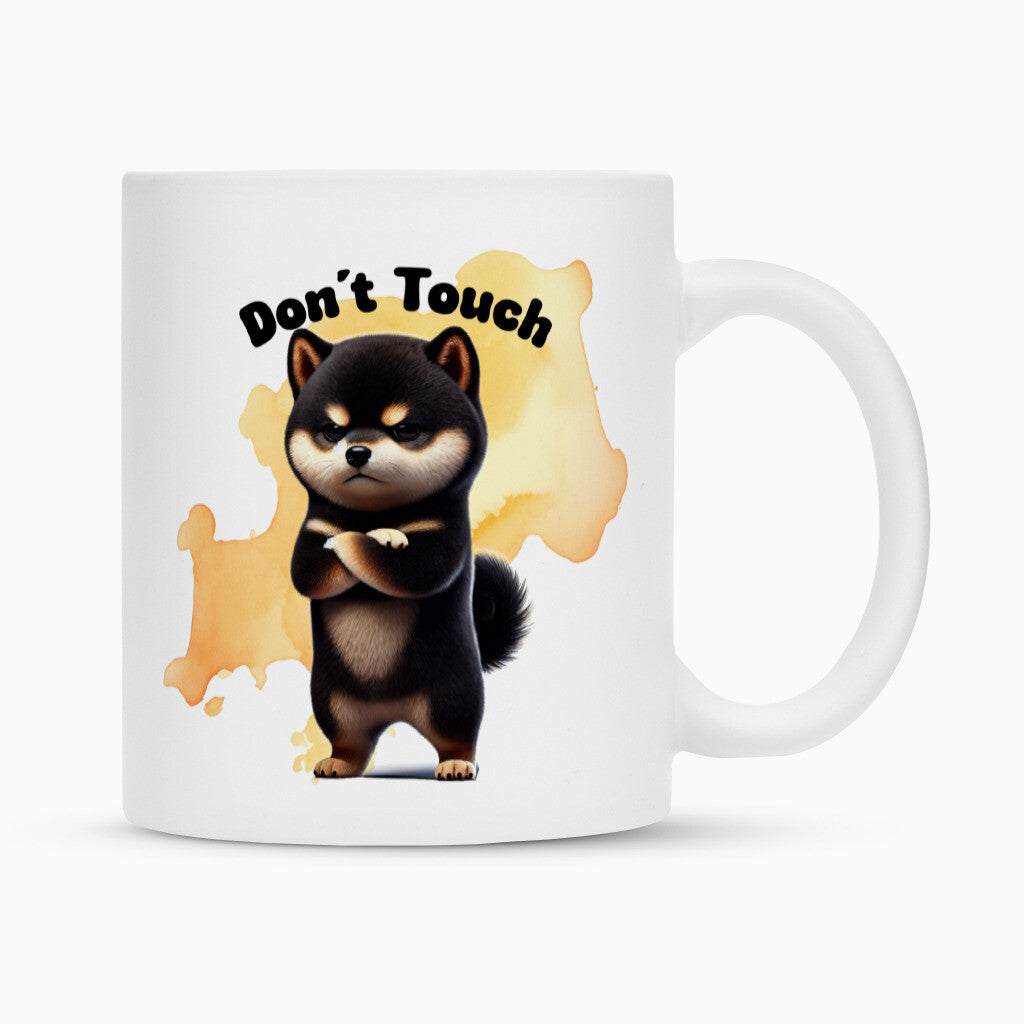 Tasse "Shiba Inu - Don´t touch" Weiß – hunde-shirt.de