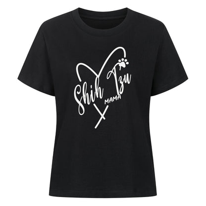 Premium Damen-Shirt "Shih Tzu - Mama" Schwarz – hunde-shirt.de