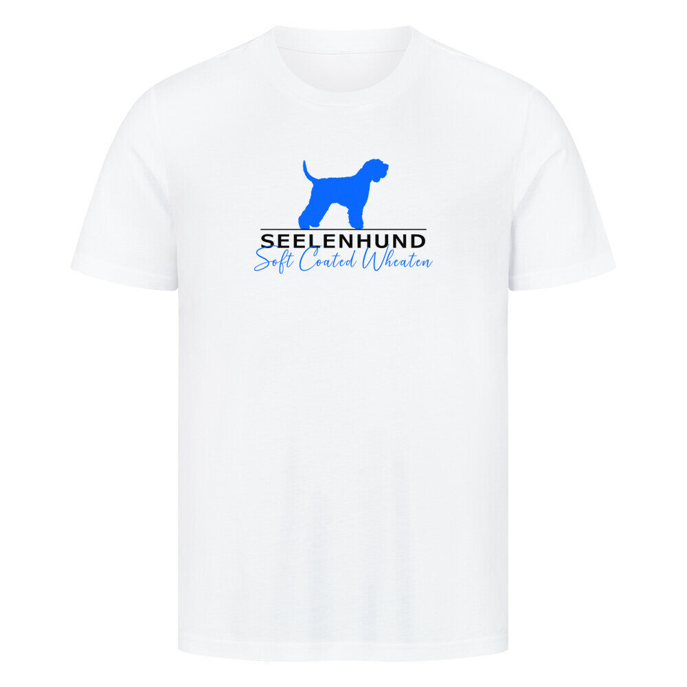 Premium T-Shirt "Soft Coated - Seelenhund" Weiß – hunde-shirt.de