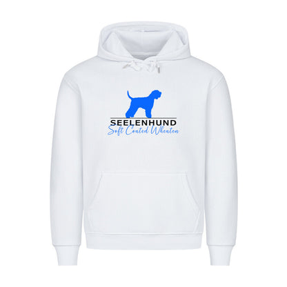 Premium Hoodie "Soft Coated - Seelenhund" Weiß – hunde-shirt.de