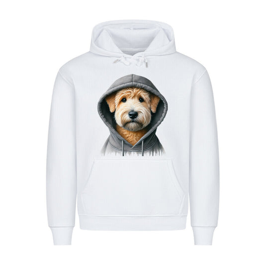 Premium Hoodie "Soft Coated - Hooded" Weiß – hunde-shirt.de