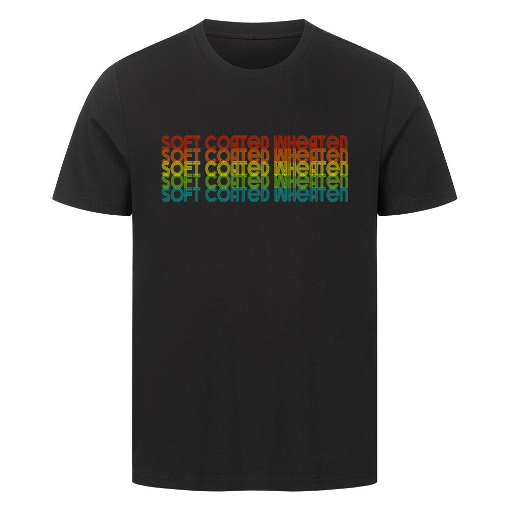 Premium T-Shirt "Soft Coated - RETRO" Schwarz – hunde-shirt.de