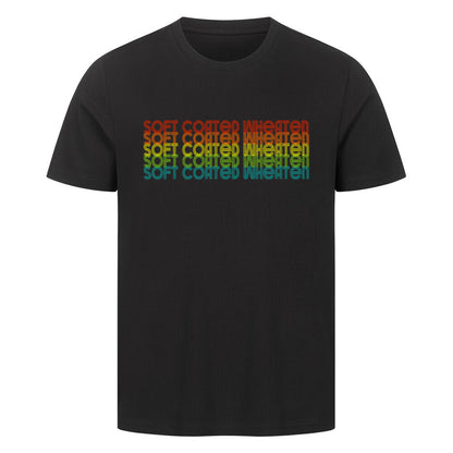 Premium T-Shirt "Soft Coated - RETRO" Schwarz – hunde-shirt.de