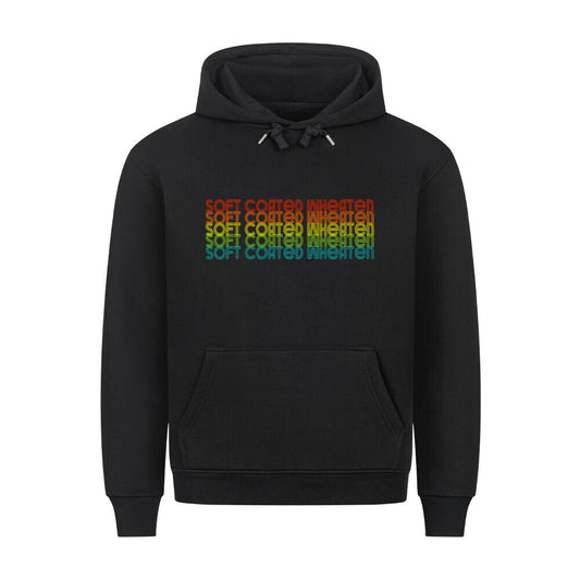 Premium Hoodie "Soft Coated - RETRO" Schwarz – hunde-shirt.de