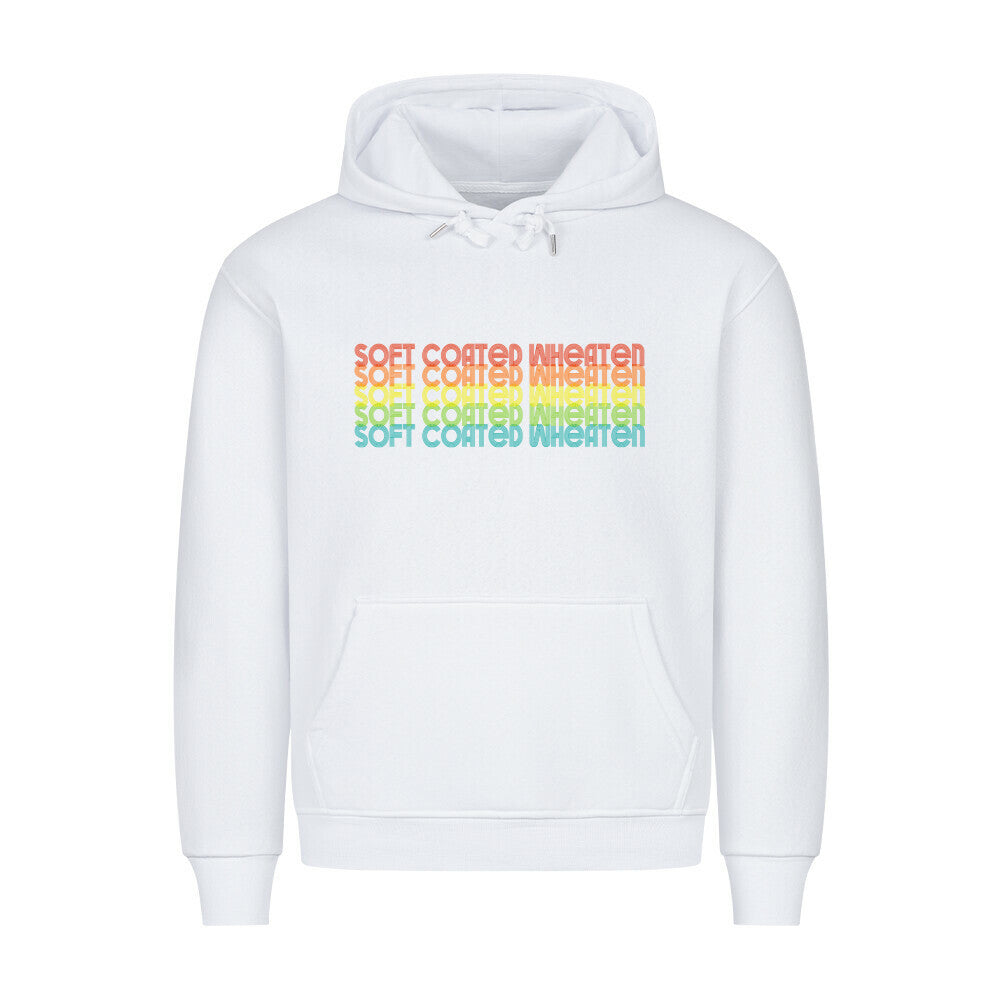 Premium Hoodie "Soft Coated - RETRO" Weiß – hunde-shirt.de