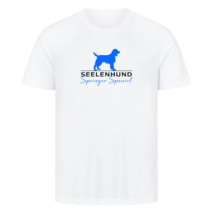 Premium T-Shirt "Springer Spaniel - Seelenhund" Weiß – hunde-shirt.de