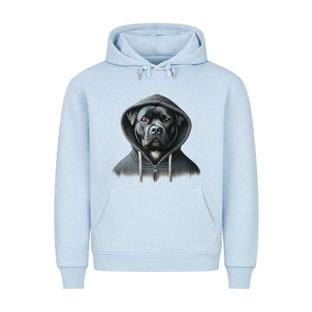 Premium Hoodie "Staffordshire - Hooded" Babyblau – hunde-shirt.de