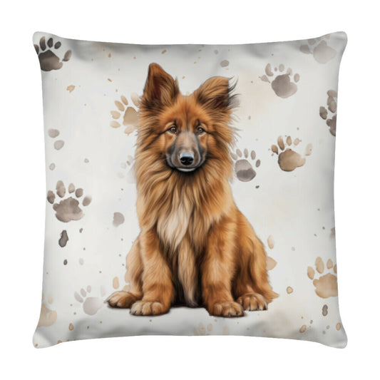 Kissen "Tervueren - Puppy Paws" Weiß – hunde-shirt.de