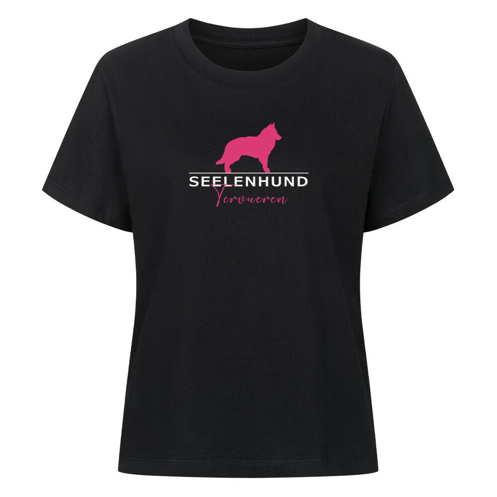 Premium Damen-Shirt "Tervueren - Seelenhund" Schwarz – hunde-shirt.de