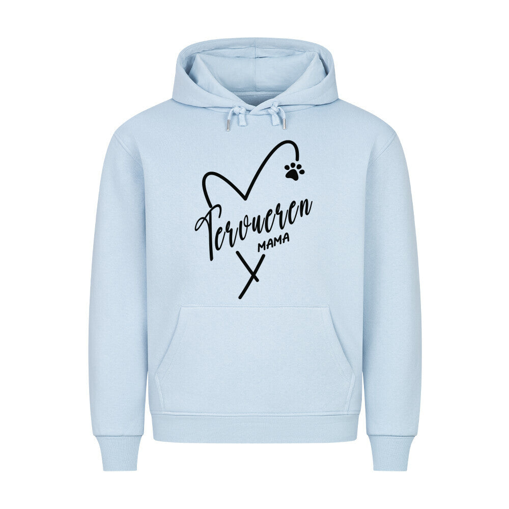 Premium Hoodie "Tervueren - Mama" Babyblau – hunde-shirt.de