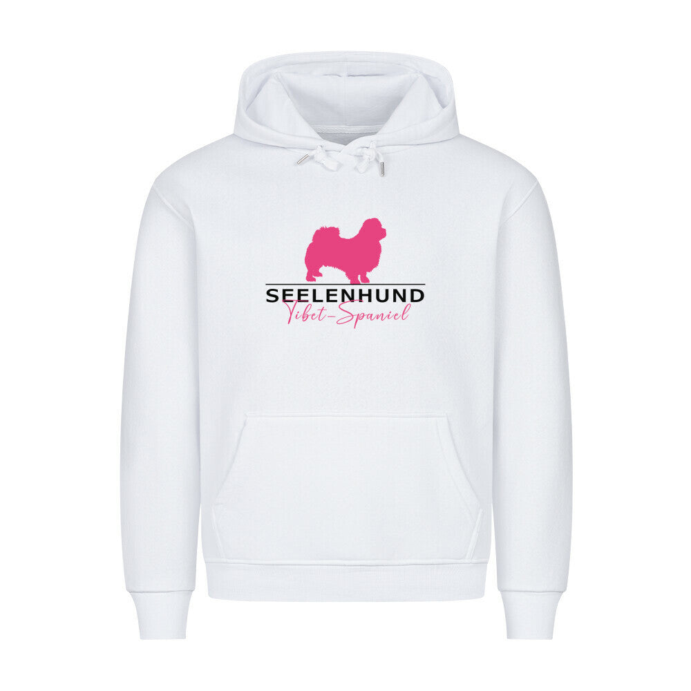 Premium Hoodie "Tibet Spaniel - Seelenhund" Weiß – hunde-shirt.de