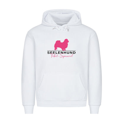 Premium Hoodie "Tibet Spaniel - Seelenhund" Weiß – hunde-shirt.de