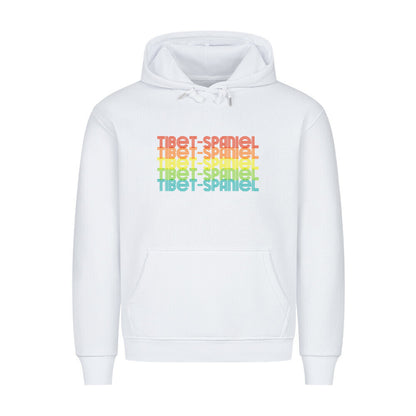 Premium Hoodie "Tibet Spaniel - RETRO" Weiß – hunde-shirt.de