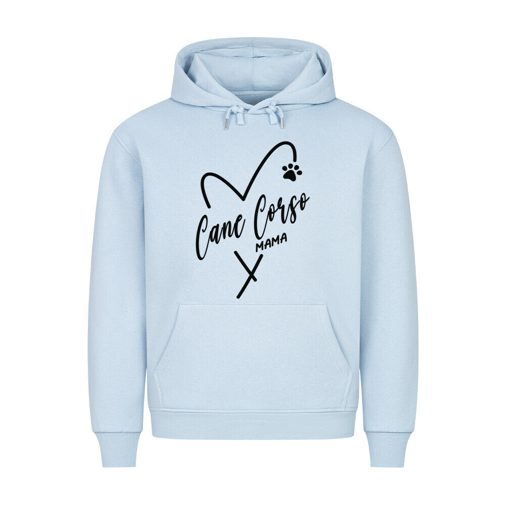 Premium Hoodie "Cane Corso - Mama" Babyblau – hunde-shirt.de