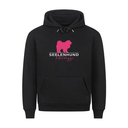 Premium Hoodie "Tibetdogge - Seelenhund" Schwarz – hunde-shirt.de