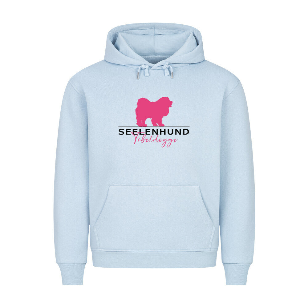 Premium Hoodie "Tibetdogge - Seelenhund" Babyblau – hunde-shirt.de