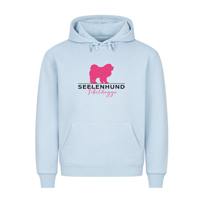Premium Hoodie "Tibetdogge - Seelenhund" Babyblau – hunde-shirt.de