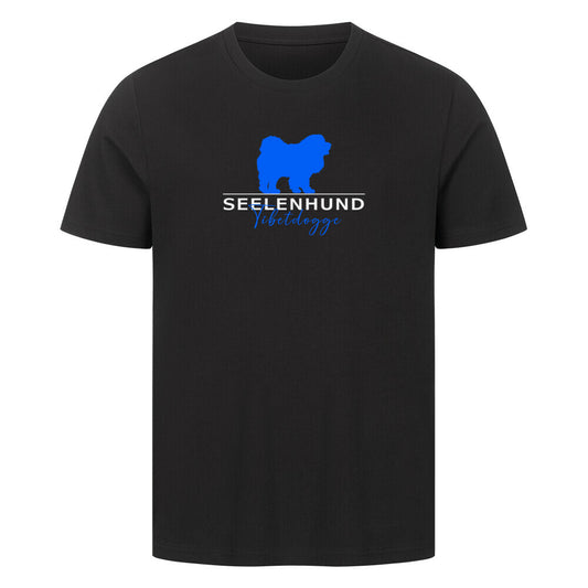 Premium T-Shirt "Tibetdogge - Seelenhund" Schwarz – hunde-shirt.de