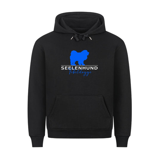 Premium Hoodie "Tibetdogge - Seelenhund" Schwarz – hunde-shirt.de