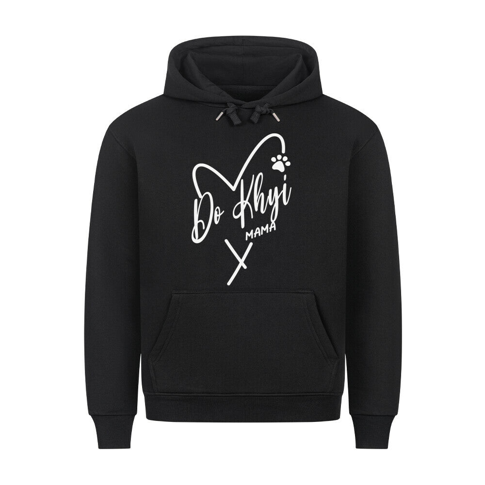 Premium Hoodie "Do Khyi - Mama" Schwarz – hunde-shirt.de