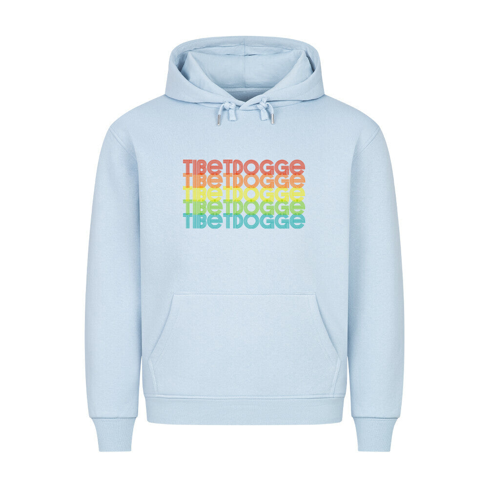 Premium Hoodie "Tibetdogge - RETRO" Babyblau – hunde-shirt.de
