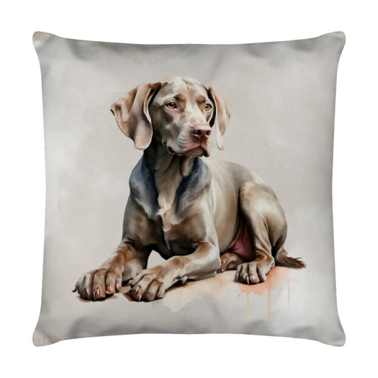 Kissen "Weimaraner - Relax" Weiß – hunde-shirt.de