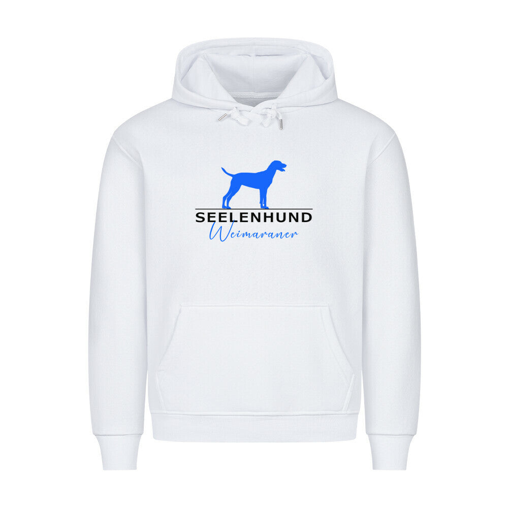 Premium Hoodie "Weimaraner - Seelenhund" Weiß – hunde-shirt.de