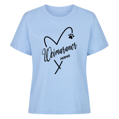 Premium Damen-Shirt "Weimaraner - Mama" Sky Blue – hunde-shirt.de