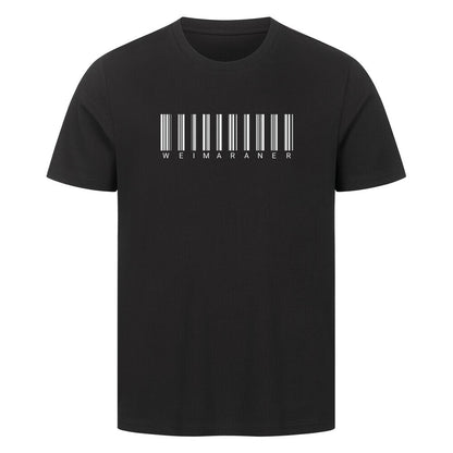 Premium T-Shirt "Weimaraner - Scan" Schwarz – hunde-shirt.de